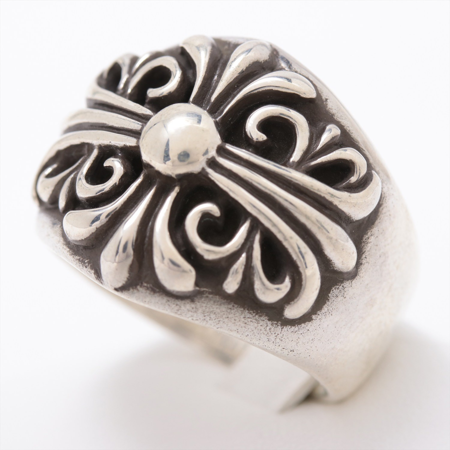 自营【古着】chrome hearts 克罗心 十字花复古戒指 a(二手)925银allu