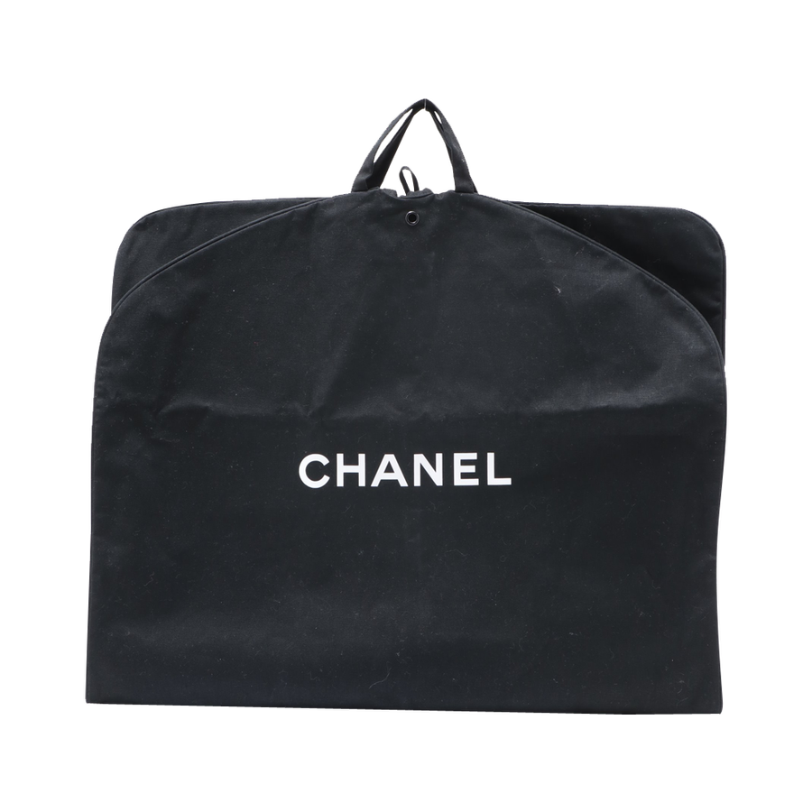 自营【古着】chanel 香奈儿 logo帆布服装防尘袋(帆布) 黑色 (二手)
