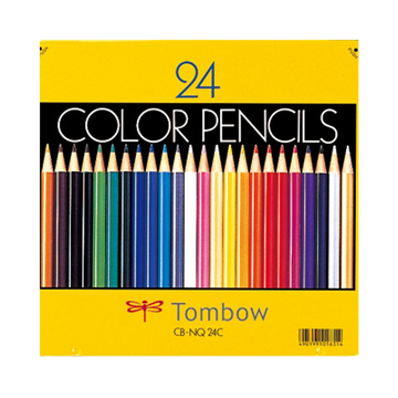 自营tombow 蜻蜓 黄色笔筒彩色铅笔 24色 24支