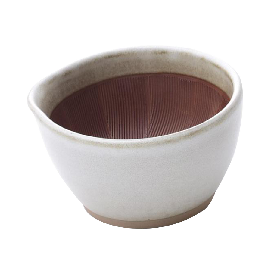 自营日日道具 白色陶瓷研磨碗 小 1个