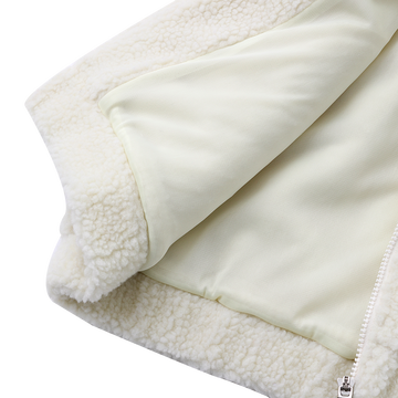 自营x-girl 摇粒绒拉链夹克 白色 2