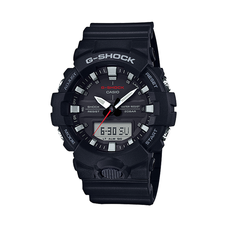 casio 卡西欧 g-shock黑白配色男士电子表ga-800-1ajf 1块