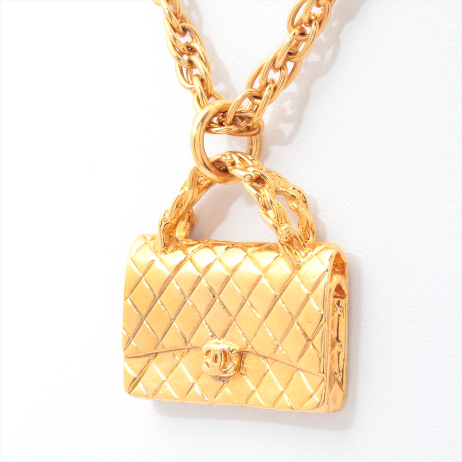 chanel 香奈儿matelasse系列菱格纹镀金项链