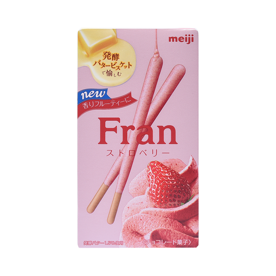 自营meiji 明治 草莓巧克力饼干棒 3根×3袋