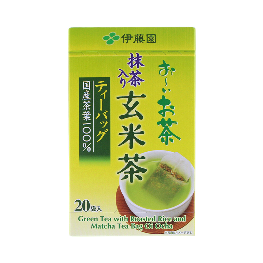 自营itoen 伊藤园 可口茶抹茶玄米茶 20袋