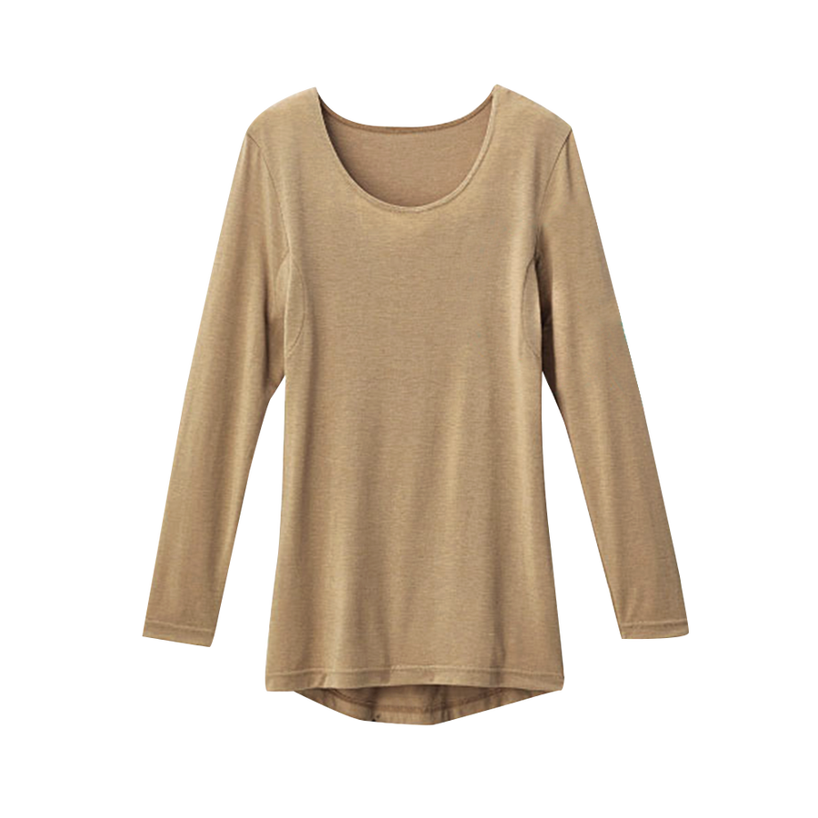 cecile腋下吸汗衬垫8分袖圆领内衣_cecile气质女装t恤_豌豆公主