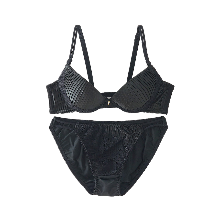 自营fran de lingerie 芙兰 rich mood 文胸套装 黑色 d75