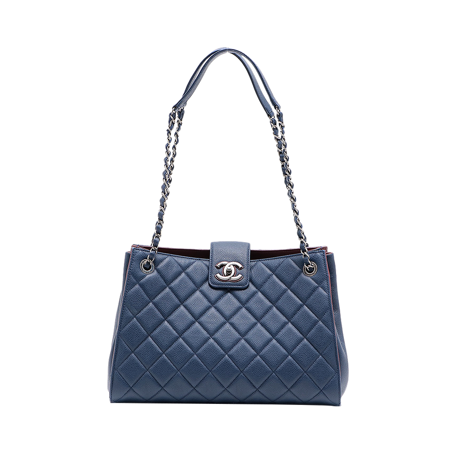 chanel 香奈儿matelasse系列银扣链条包