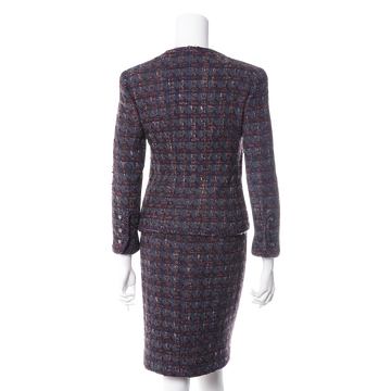 【古着】chanel 香奈儿粗花呢套装36码(羊毛)_【古着】chanel 香奈儿