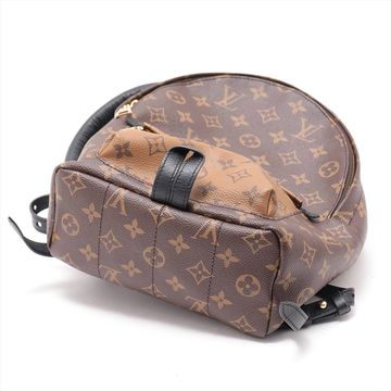 【古着】louis vuitton 路易威登 老花拼色双肩包pm(老花帆布) 棕色