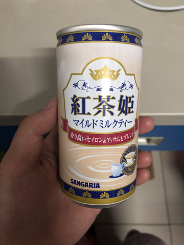 自营sangaria 红茶姬 罐装奶茶 185g