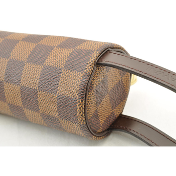 【古着】louis vuitton 路易威登 经典棋盘格高尔夫球圆筒手提包(棕色